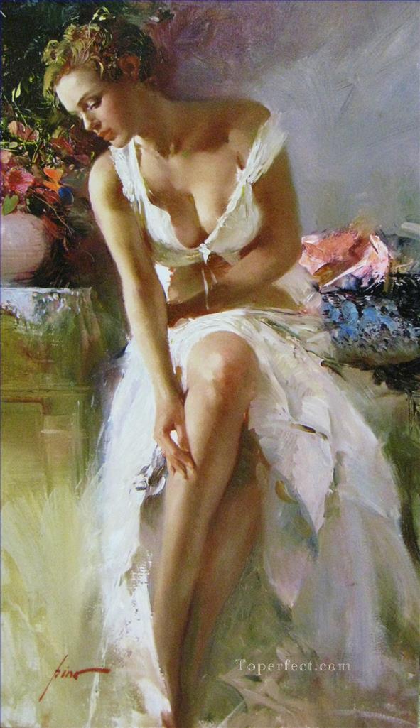 Angelica Pino Daeni beautiful woman Oil Paintings